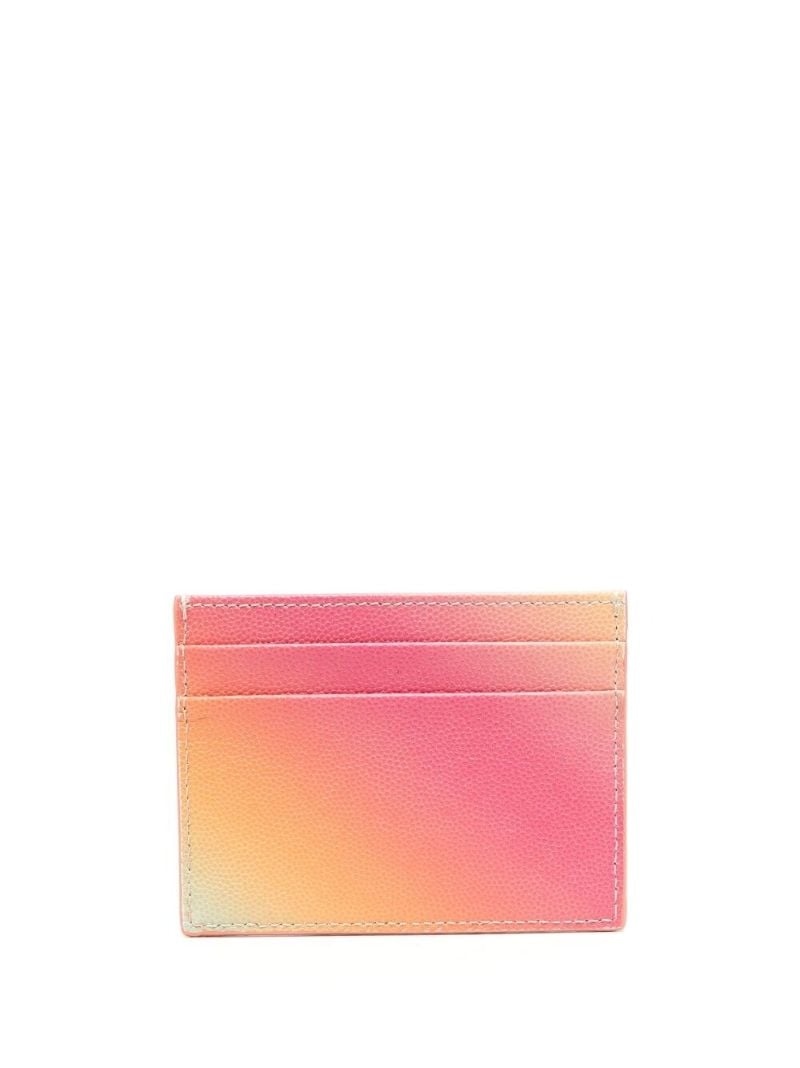 Multicolour OmbrÃ_x0083_Â© Logo Print Card Holder