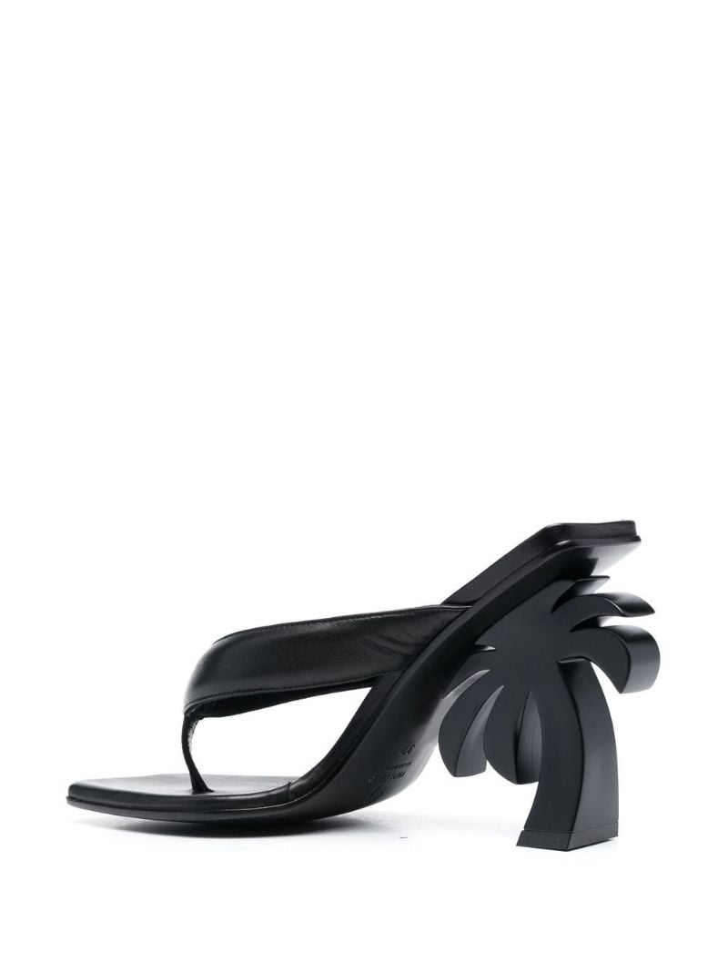 Black Palm Thong Sandals