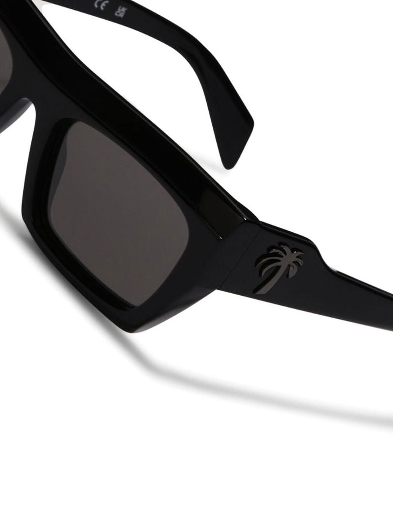 Black Empire Rectangle Sunglasses