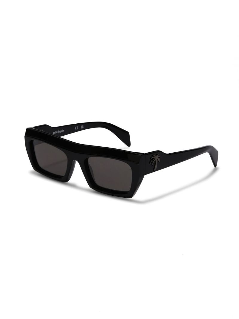 Black Empire Rectangle Sunglasses