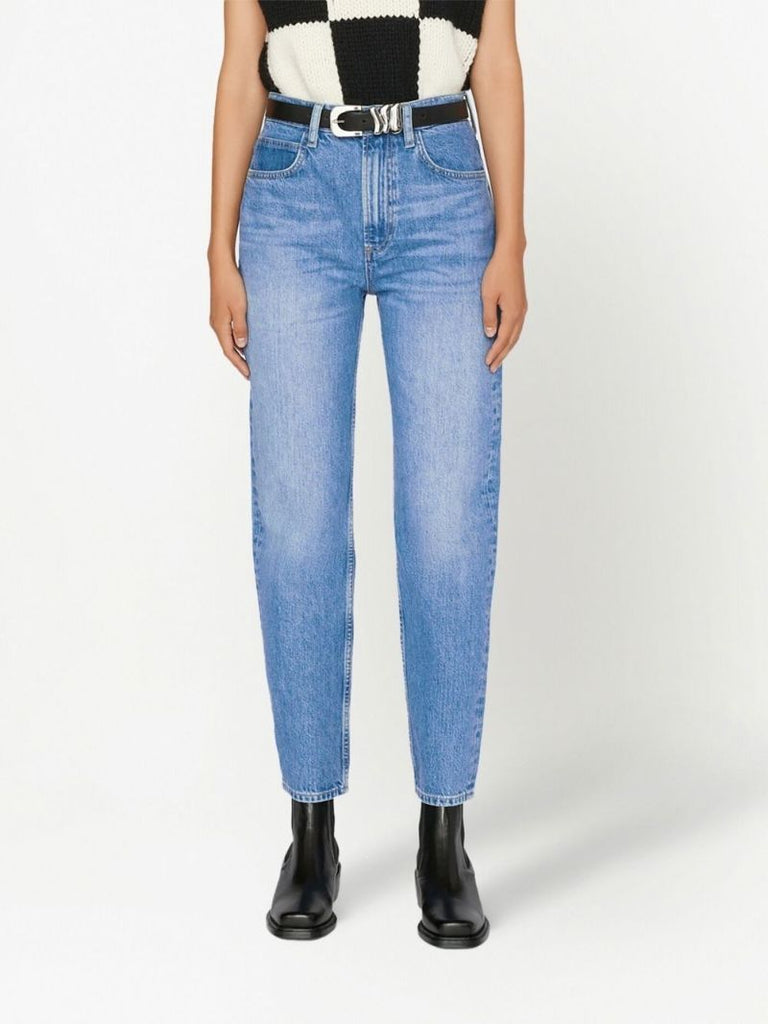Blue Le High 'n' Tight Straight-leg Jeans