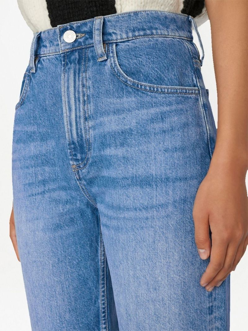 Blue Le High 'n' Tight Straight-leg Jeans