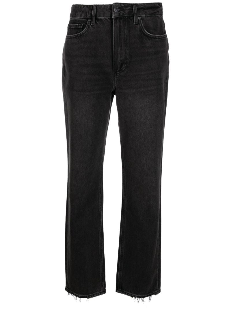 Black Straight-leg Jeans
