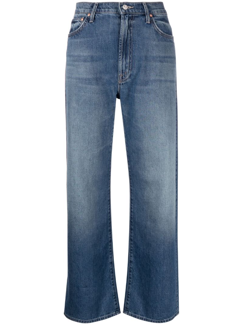 Blue the Dodger Straight-leg Cropped Jeans