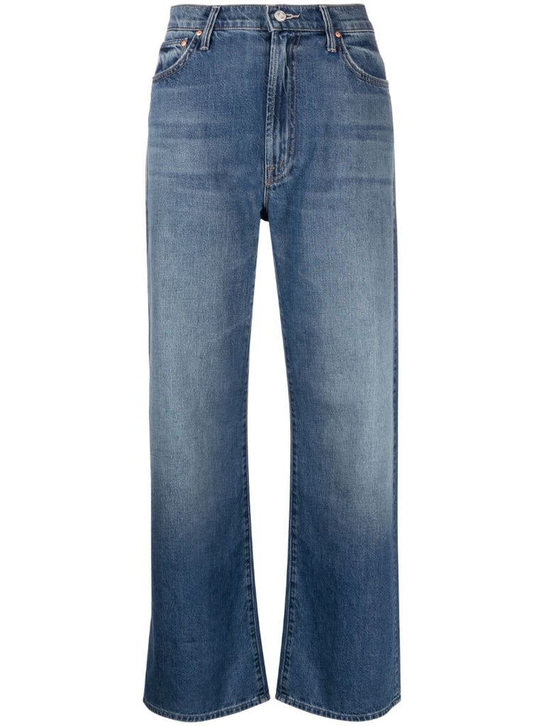 Blue the Dodger Straight-leg Cropped Jeans