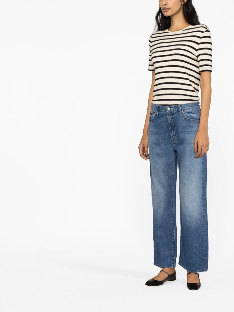 Blue the Dodger Straight-leg Cropped Jeans