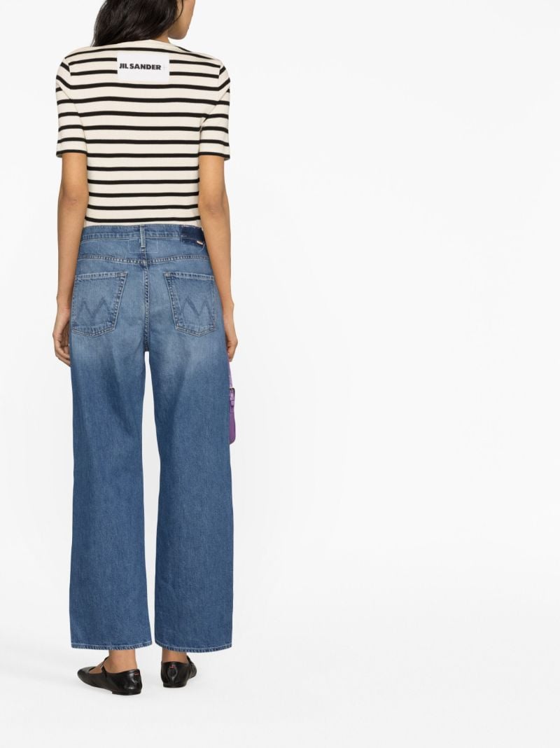 Blue the Dodger Straight-leg Cropped Jeans