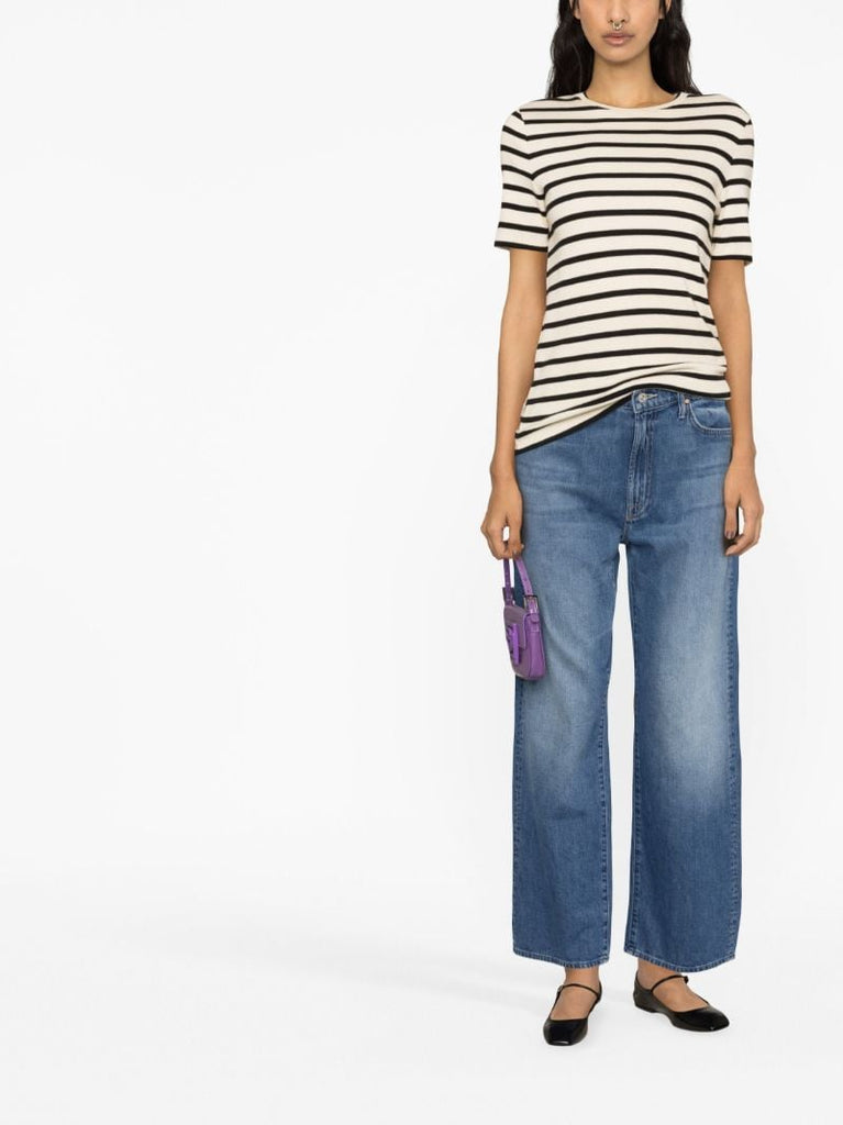 Blue the Dodger Straight-leg Cropped Jeans