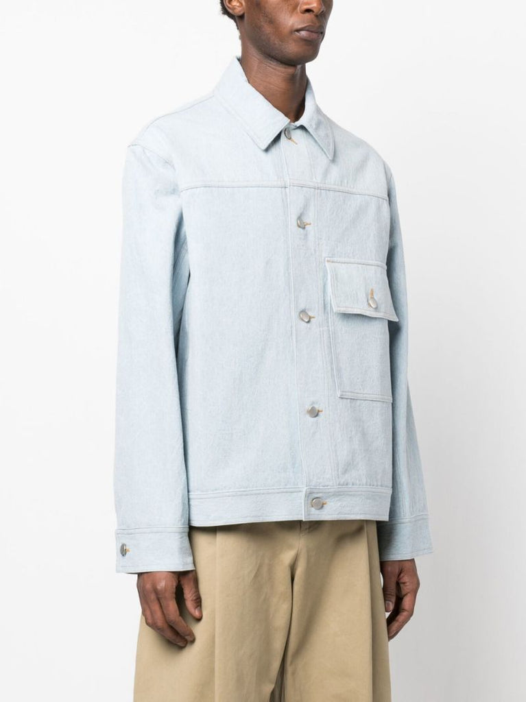 Blue Lazar Cotton Shirt