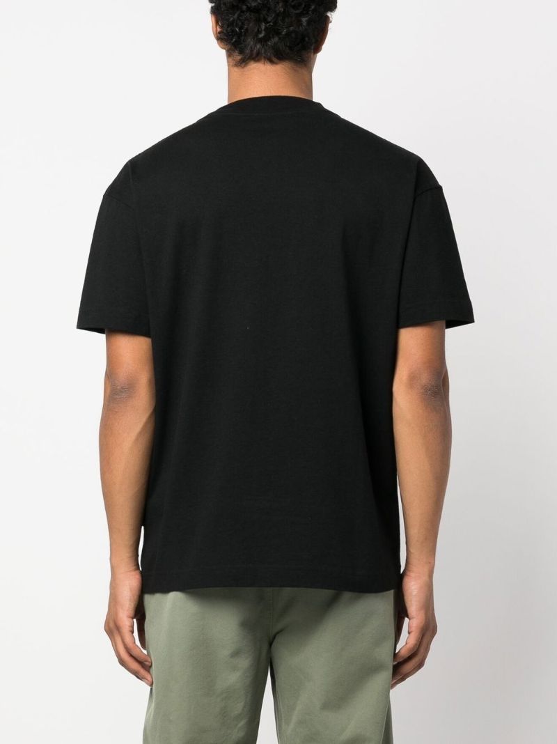 Black Getty Speedboat Print T-shirt