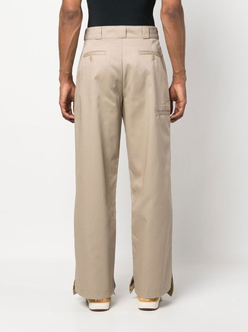 Neutral Reversed Waistband Trousers