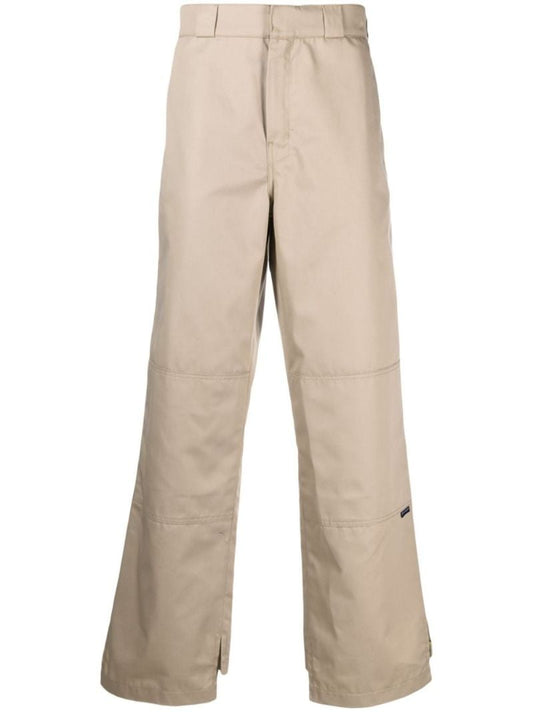 Neutral Reversed Waistband Trousers