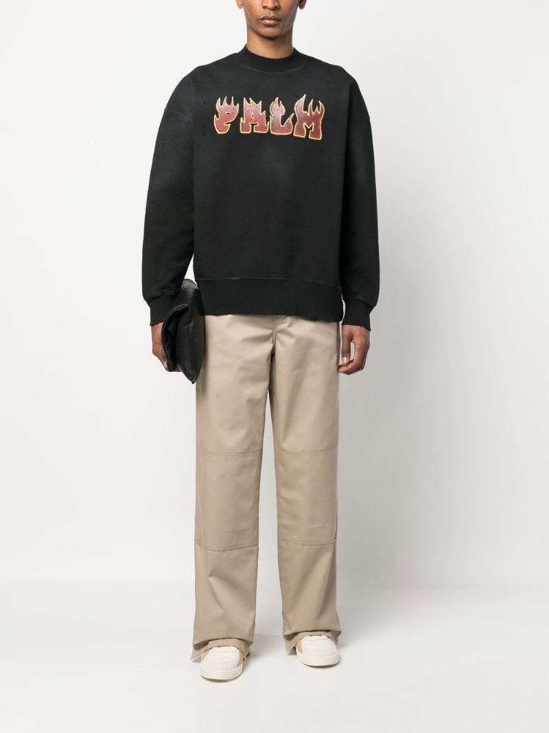 Neutral Reversed Waistband Trousers
