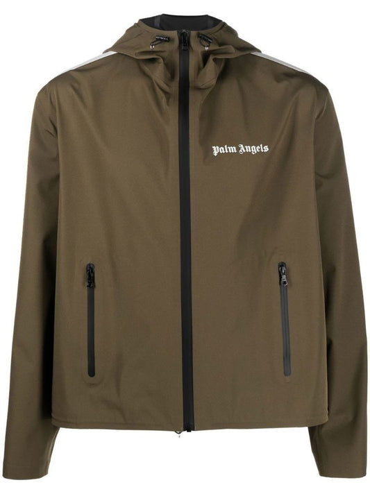 Green Side Stripe Hooded Jacket