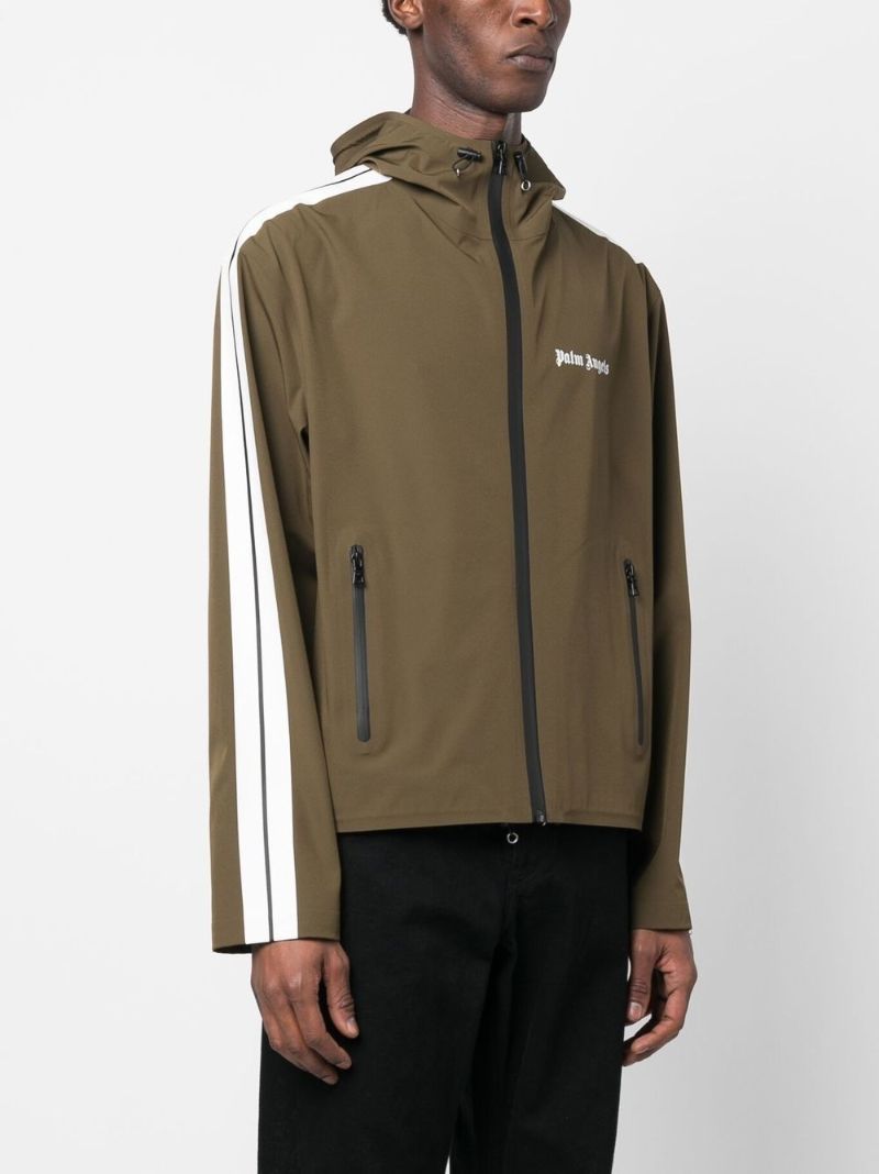 Green Side Stripe Hooded Jacket
