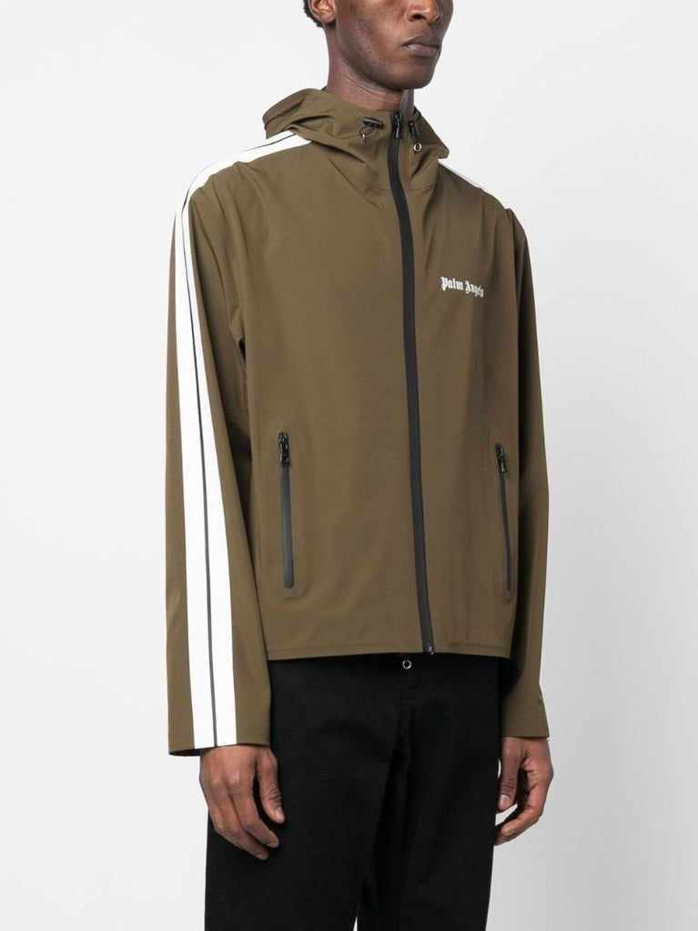 Green Side Stripe Hooded Jacket