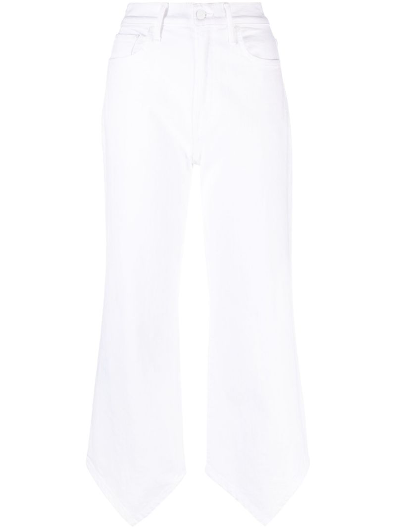 White the Dagger Flood High Waist Jeans