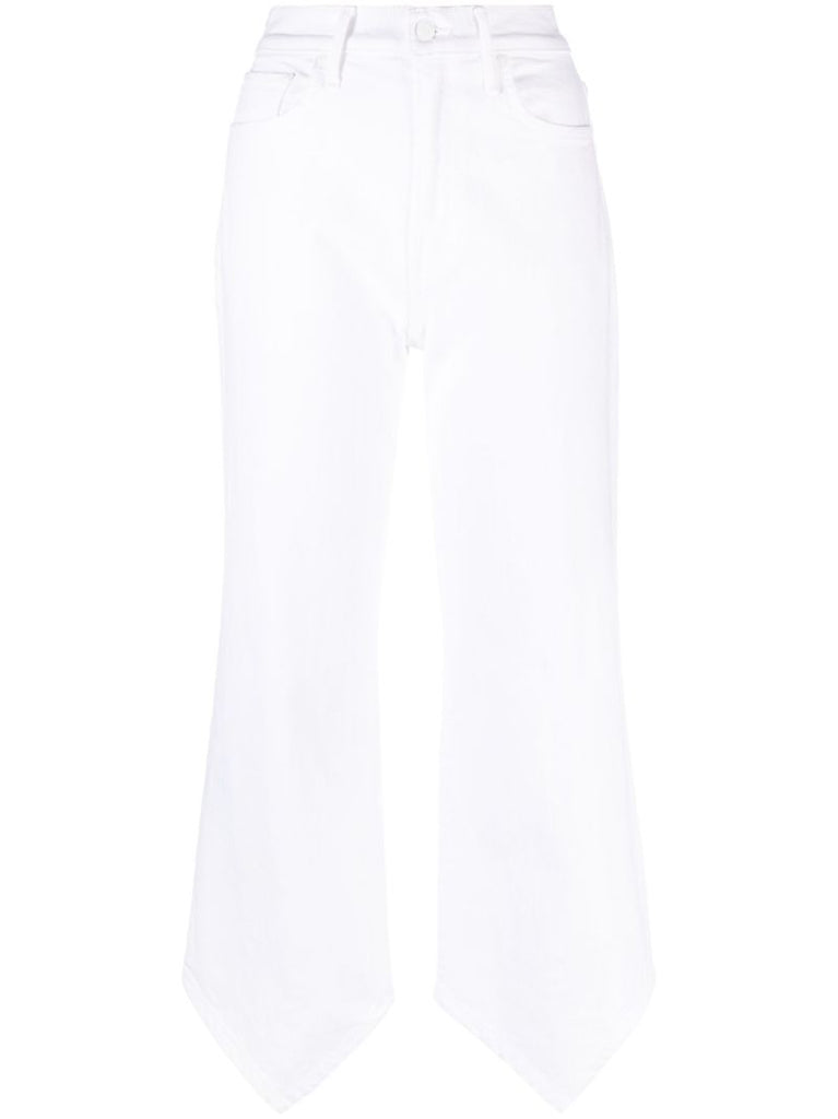 White the Dagger Flood High Waist Jeans