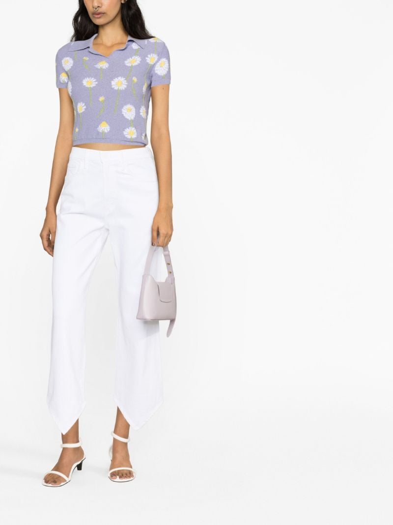 White the Dagger Flood High Waist Jeans
