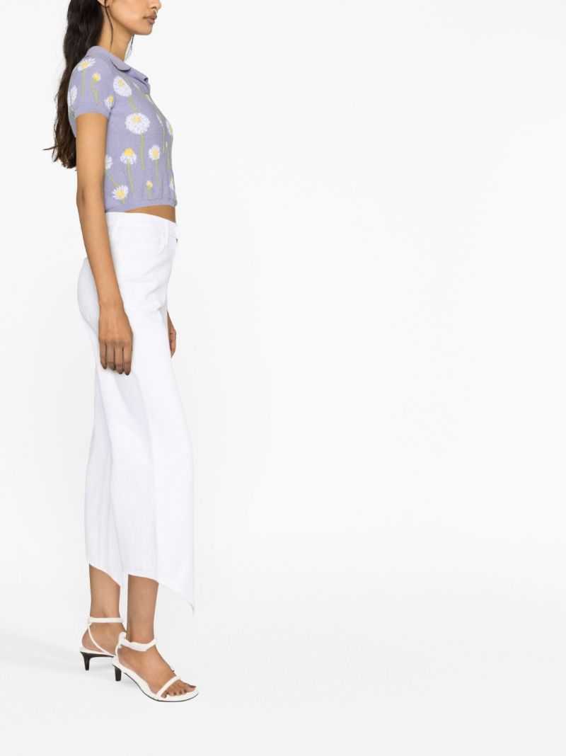 White the Dagger Flood High Waist Jeans