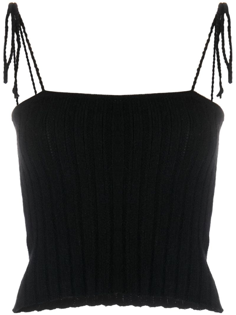 Black Barbro Knitted Camisole Top