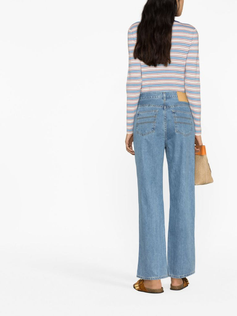 Blue Fey Straight Leg Jeans