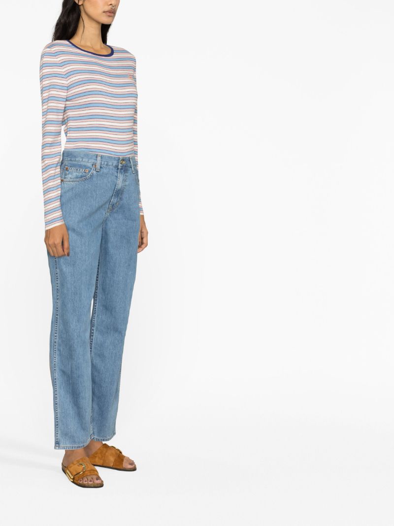 Blue Fey Straight Leg Jeans