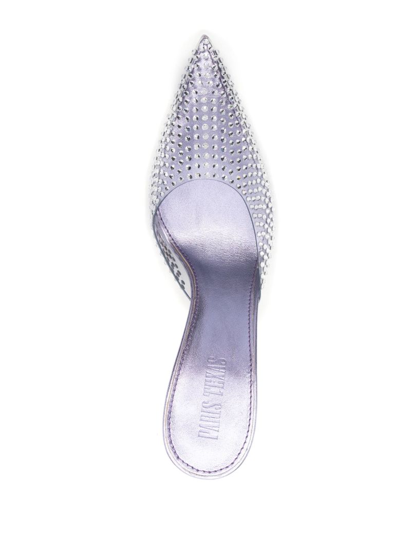 Purple Hollywood 95 Crystal Pumps