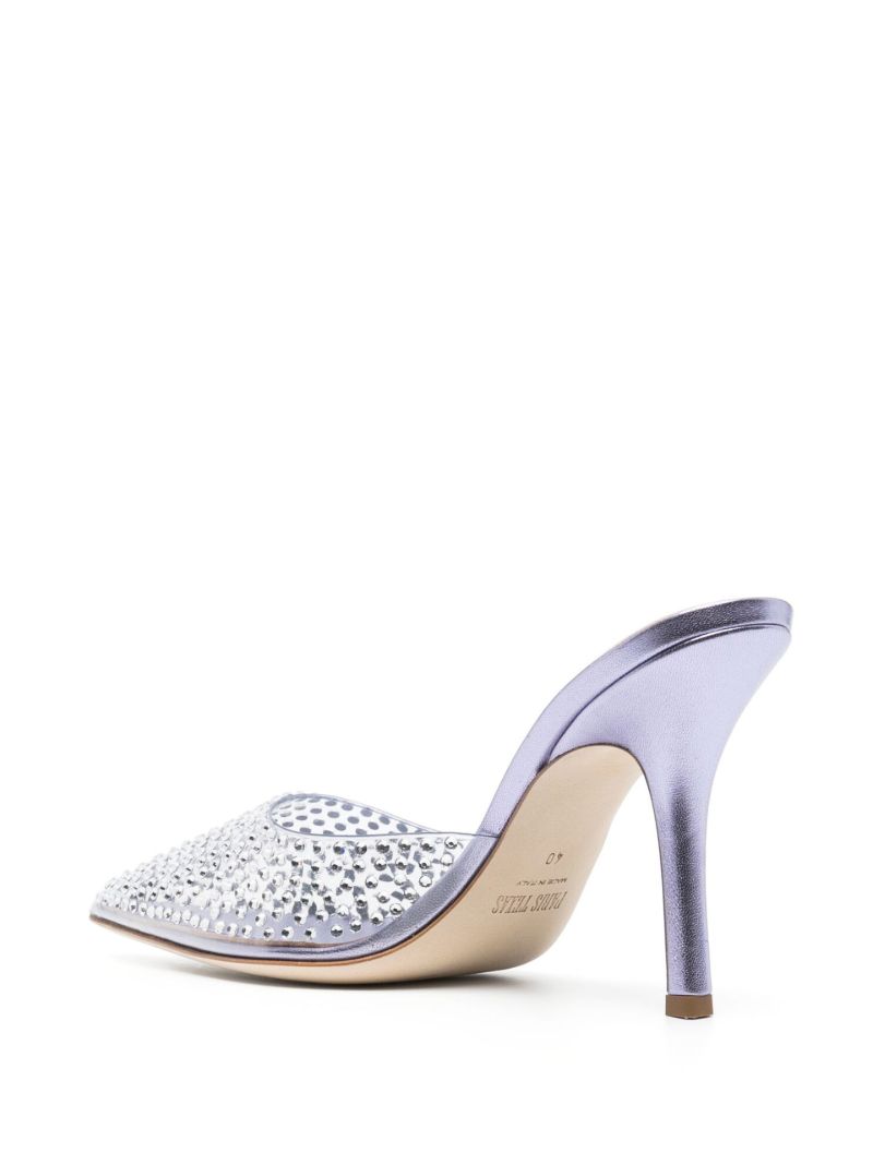 Purple Hollywood 95 Crystal Pumps