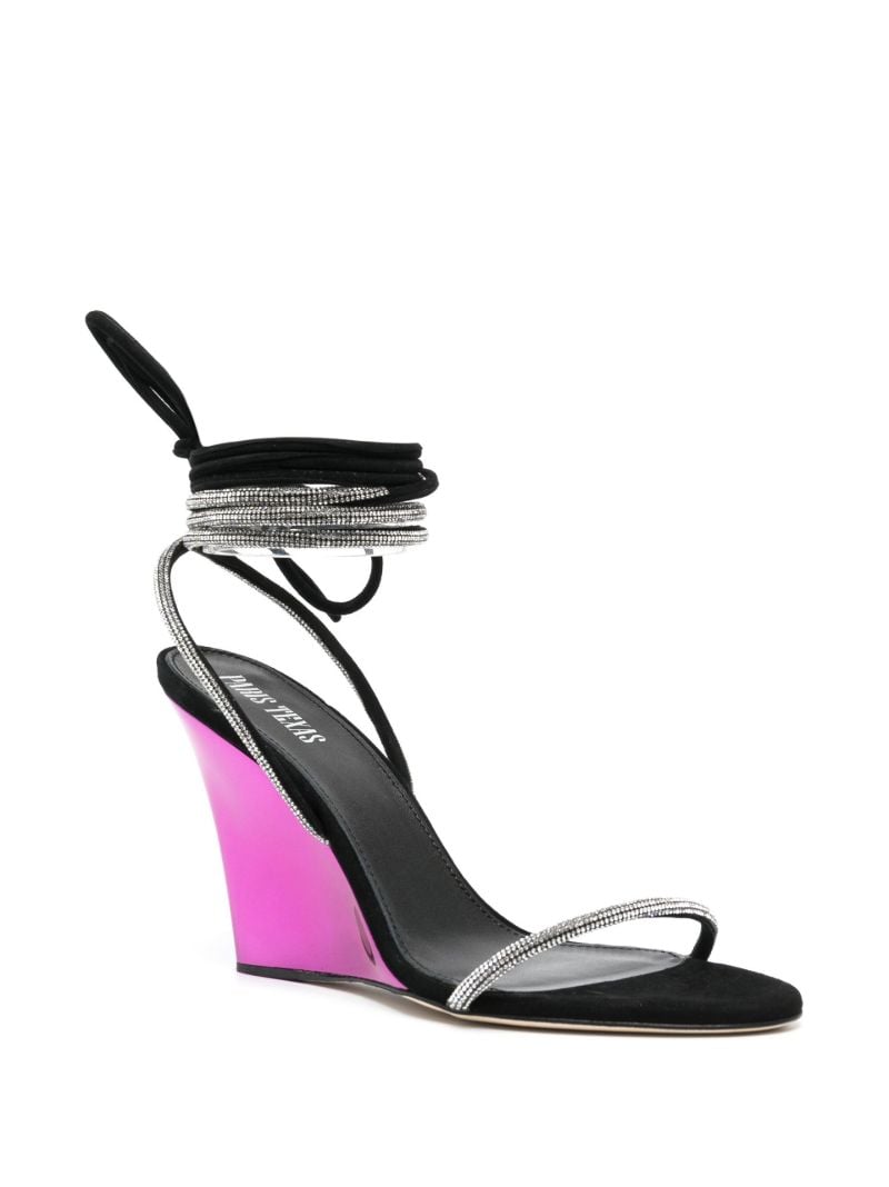 Black Willow Wedge Sandals