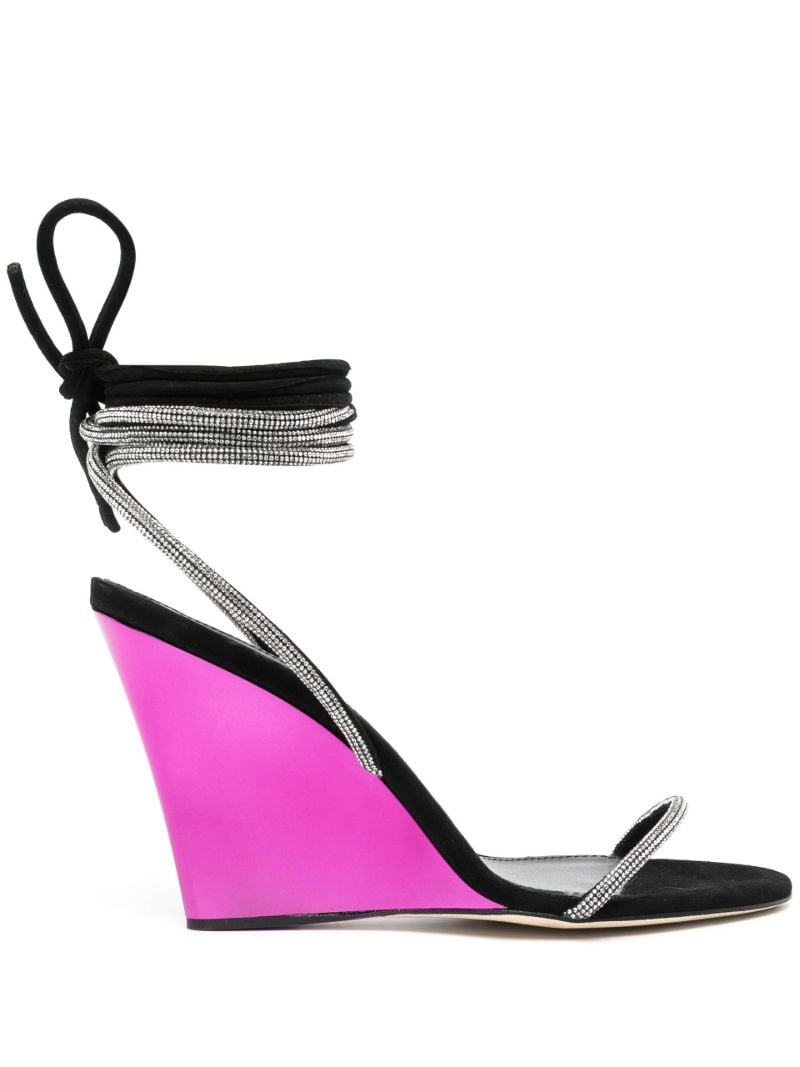 Black Willow Wedge Sandals
