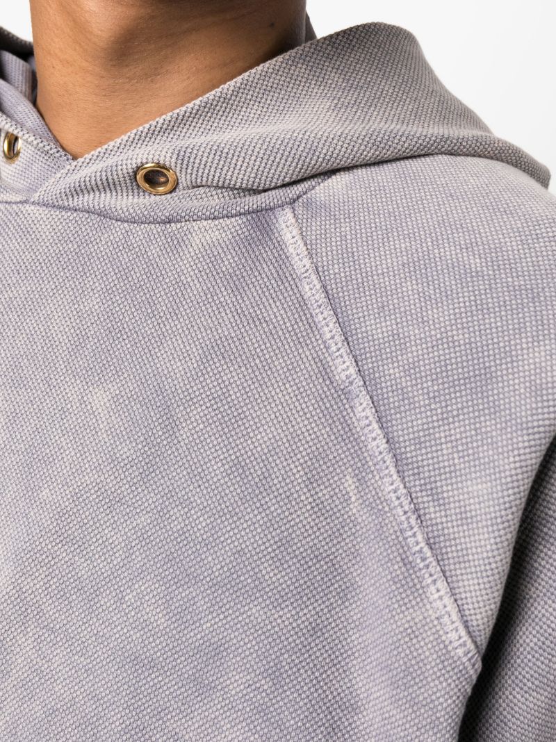 Grey Cotton Raglan Sleeve Hoodie