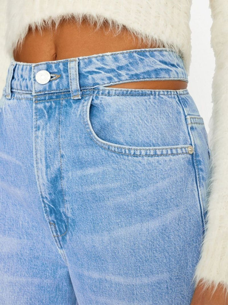 Blue Le High 'n' Tight Straight-leg Jeans