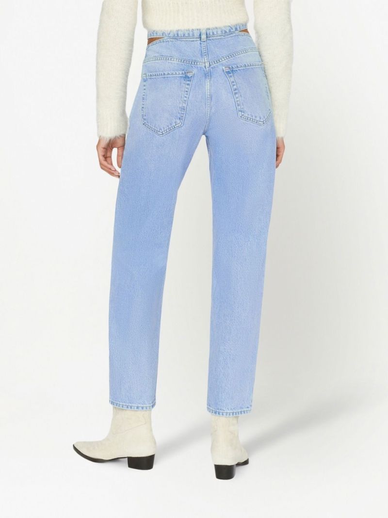 Blue Le High 'n' Tight Straight-leg Jeans