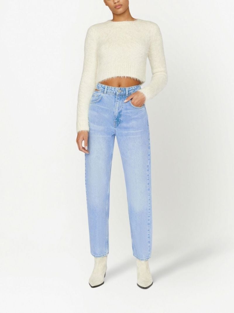 Blue Le High 'n' Tight Straight-leg Jeans
