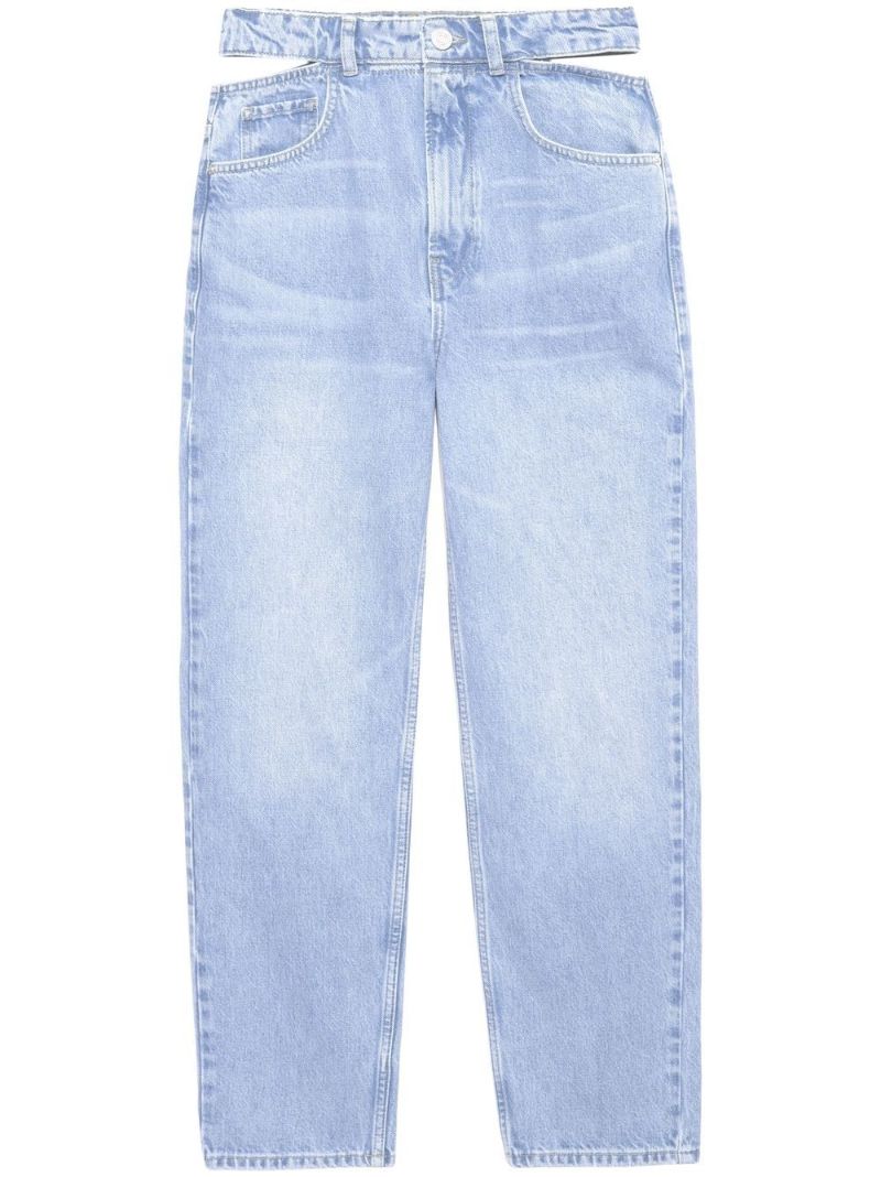 Blue Le High 'n' Tight Straight-leg Jeans