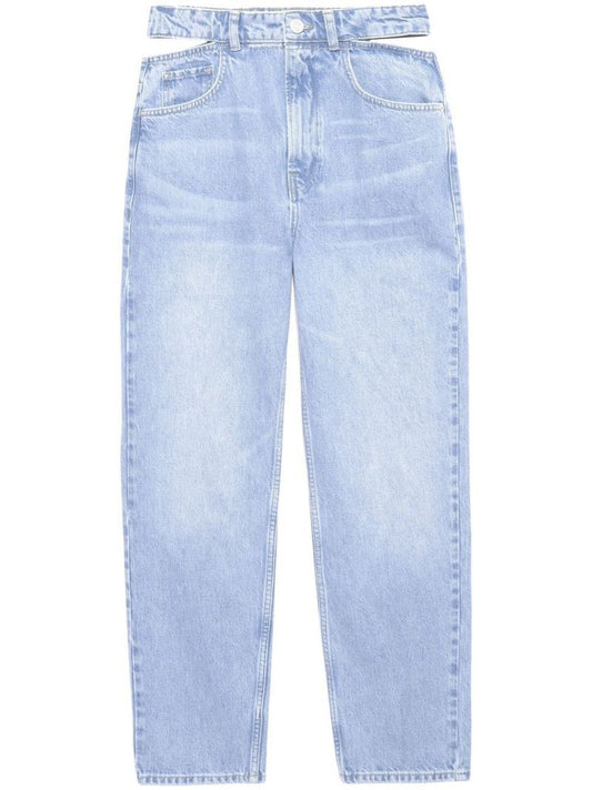 Blue Le High 'n' Tight Straight-leg Jeans