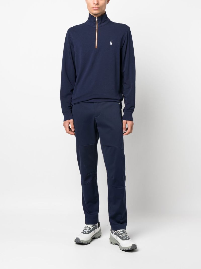 Blue Logo-embroidered Sweatshirt