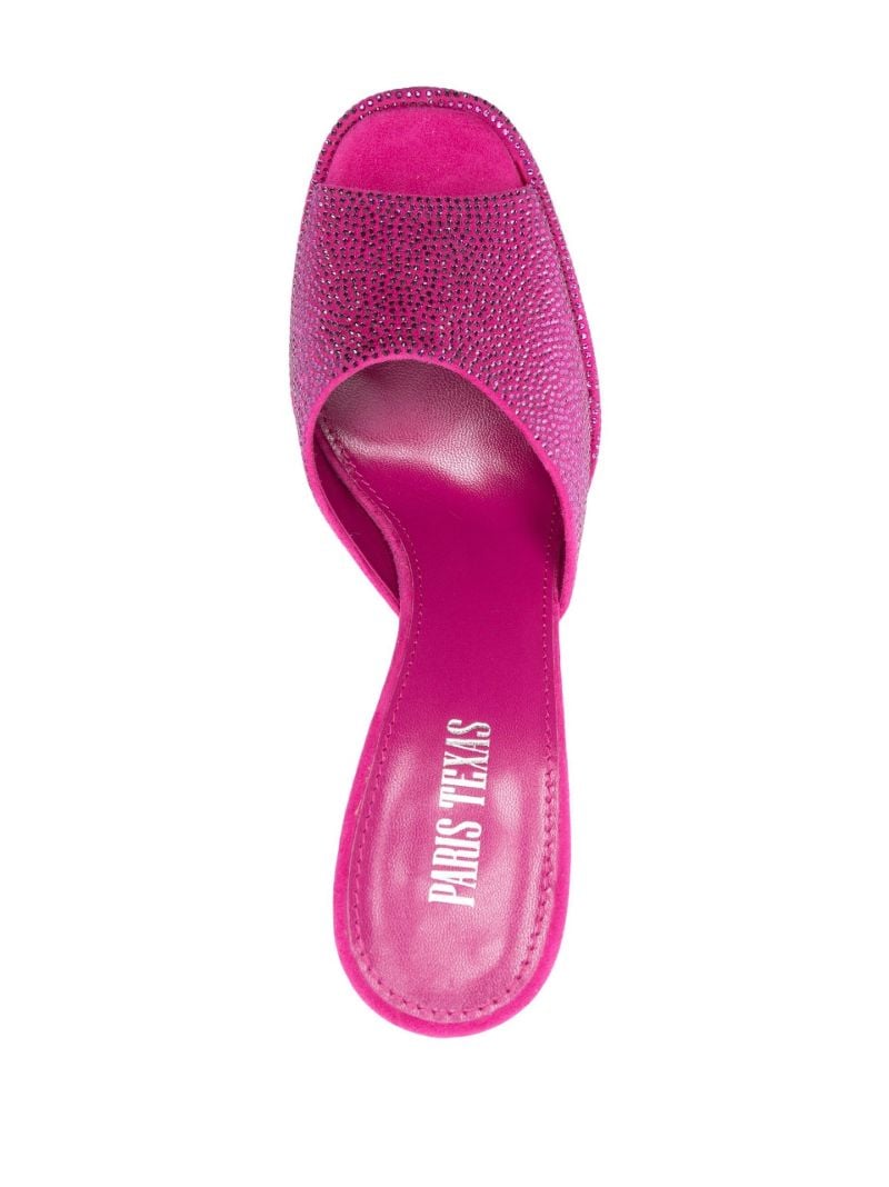 Pink Holly Marina 130 Crystal Platform Mules