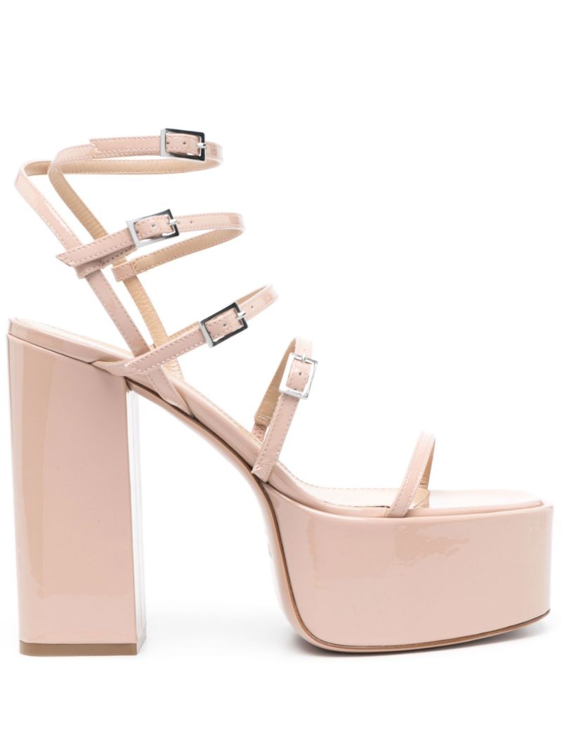 Neutral Jessica 130 Patent Leather Sandals