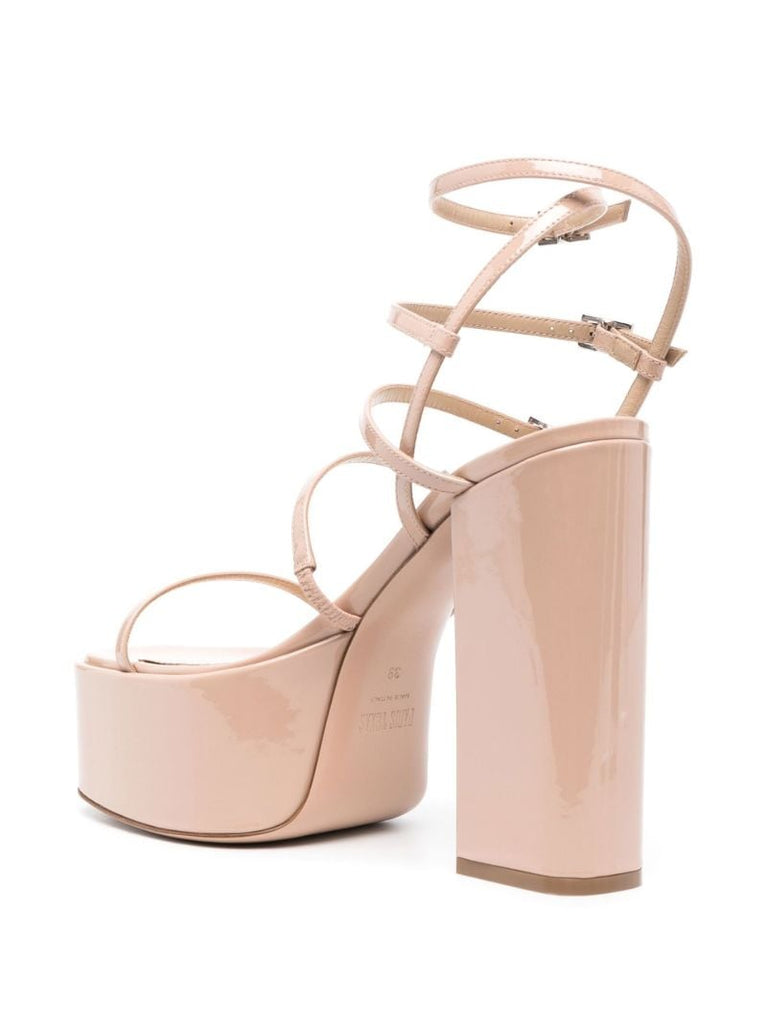 Neutral Jessica 130 Patent Leather Sandals