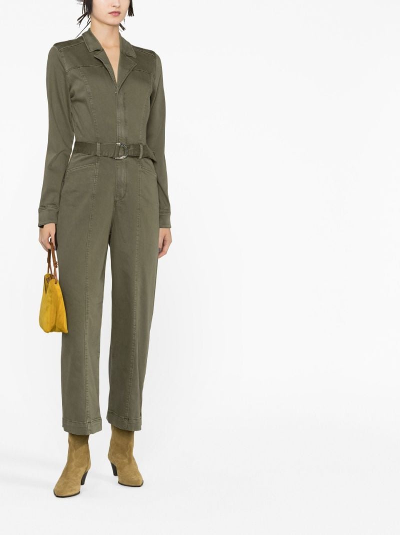 Green Anessa Belted Jumpsuit
