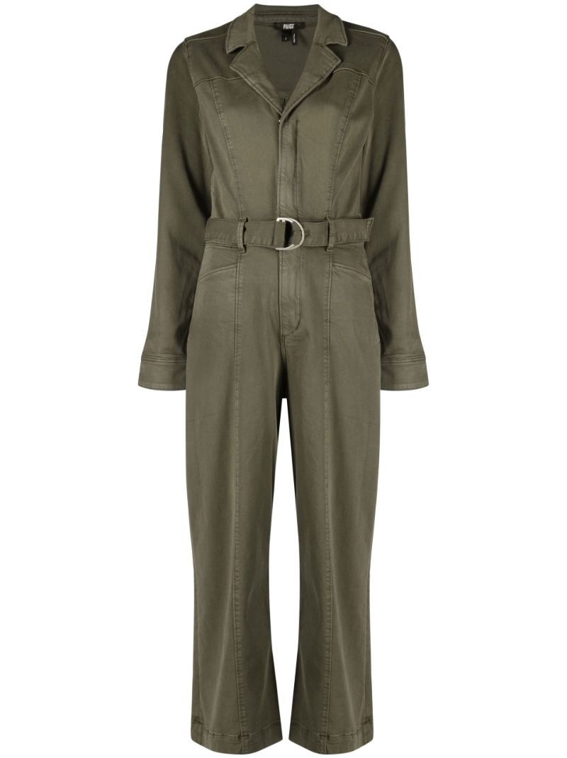 Green Anessa Belted Jumpsuit