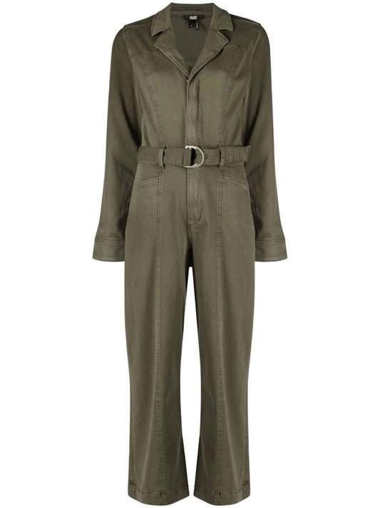 Green Anessa Belted Jumpsuit