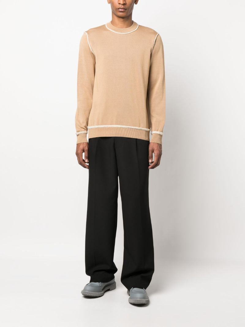 Neutral Crew Neck Jumper