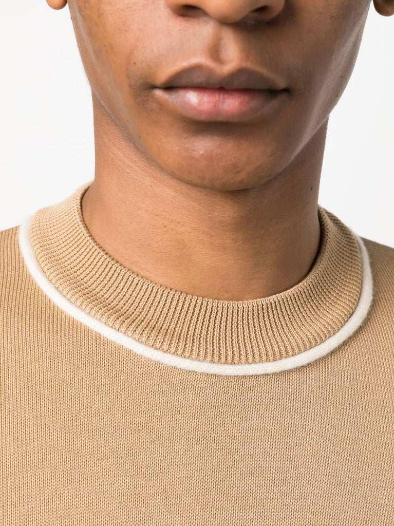 Neutral Crew Neck Jumper