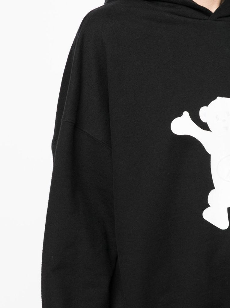 Black Teddy Logo Hoodie