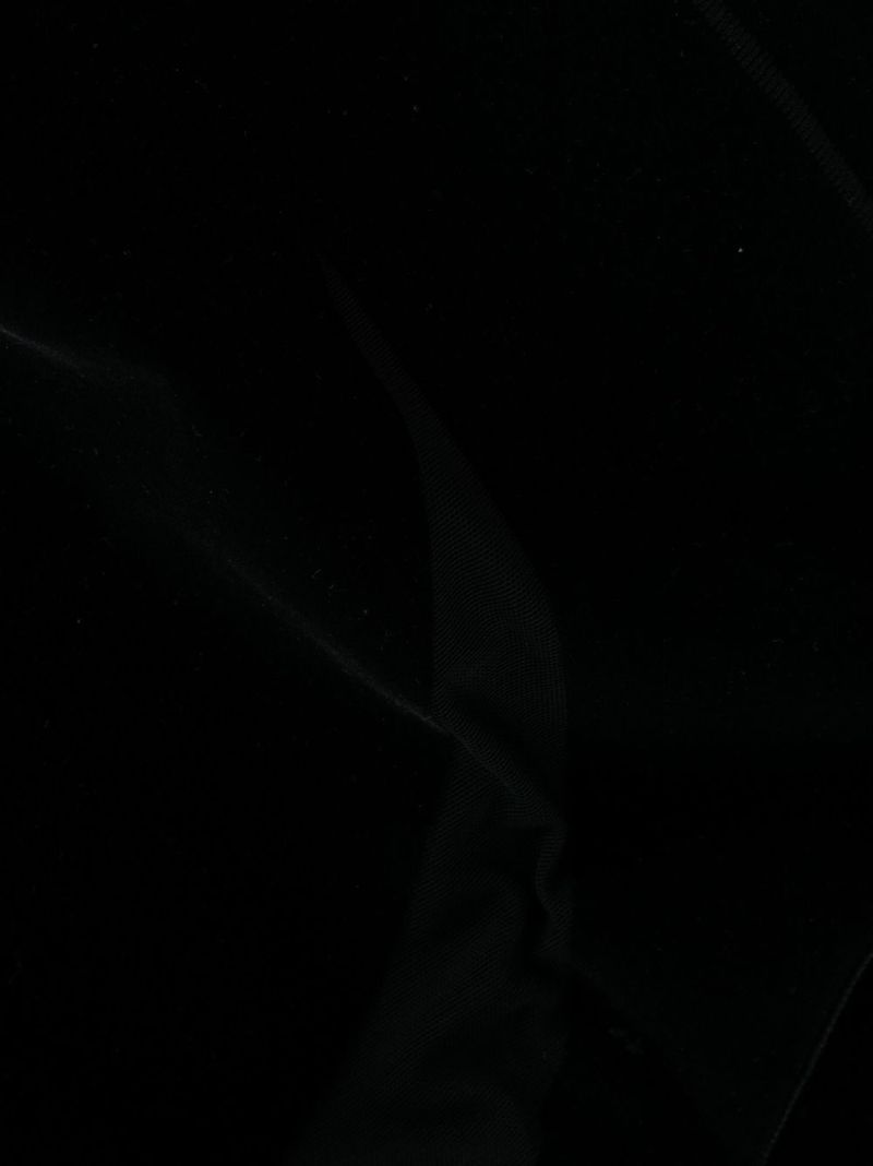 X Mugler Black Flocked High Waist Leggings