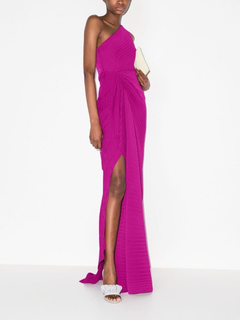 Dyas One Shoulder Pleated Maxi Dress