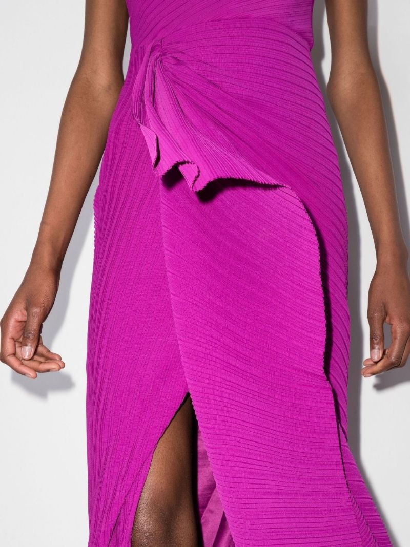 Dyas One Shoulder Pleated Maxi Dress